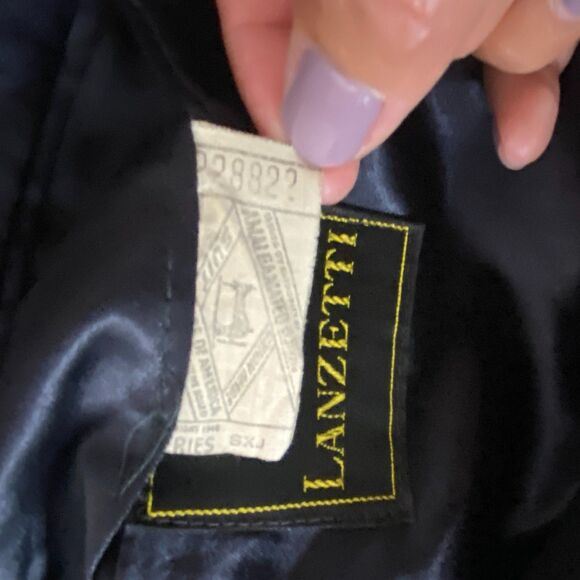 Lanzetti Blue Pure Cashmere Long Lined Winter Elegant Tailored Workcore Coat - Picture 11 of 13